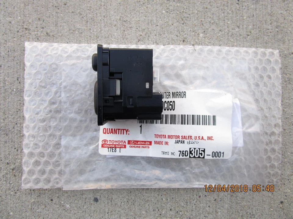 08 - 19 TOYOTA SEQUOIA LIMITED PLATINUM INTERRUPTOR DE CONTROL DE ESPEJO RETROVISOR PLEGABLE ELÉCTRICO NUEVO Foto 2 de 3