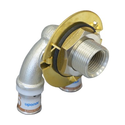 Uponor S-Press PLUS U-Wanddurchführung Eck LWC 16mm x 1/2'' IG I=25