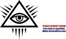 Vinyl Decal Sticker - Masonic Eye Decor Car Truck Bumper Window Laptop Fun 6"