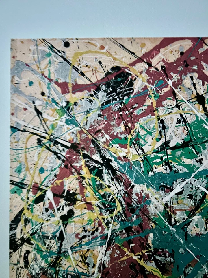 Litografía Off Set Jackson Pollock (después) "Sin título" Edición limitada (70/300) Foto 4 de 4