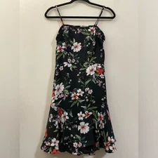 Xhiliration Floral Ruffle Mini Dress - XS