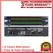 Professional Graphic Equalizer Digital Equalizer Dual 31-Band Spectrum Display 