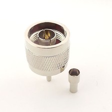 1x Connector N Male Plug Crimp For RG174 RG316 LMR100 RF Coaxial Cable Straight