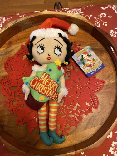 Bambola natalizia BETTY BOOP MERRY MESSAGES 20" PAGNOTTA DI ZUCCHERO NUOVA CON ETICHETTE 2011 - Foto 1 di 6