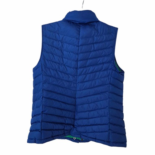 Talbots Vest Womens Medium Blue Pockets Duck Down Feather Fill Quilted Puffer - Picture 2 of 13