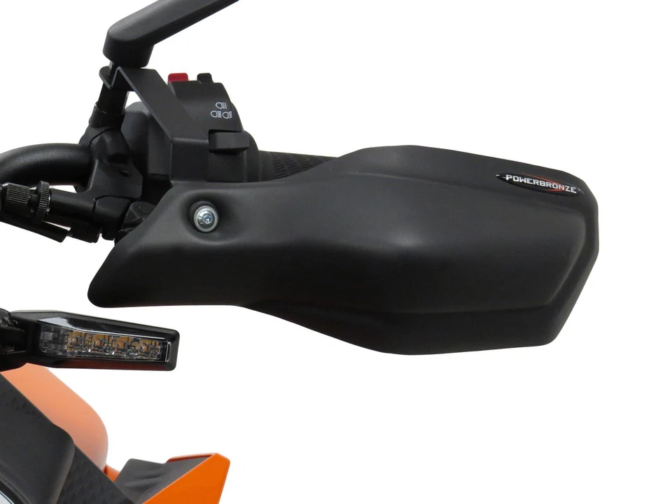 KTM 990 Duke 24-2025 negro mate guardamanos/deflectores de viento Powerbronze Foto 3 de 4