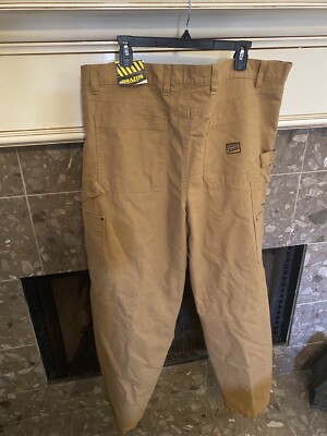 NWT Brazos Work Force Men's Duck Brown Canvas Insulated Carpenter