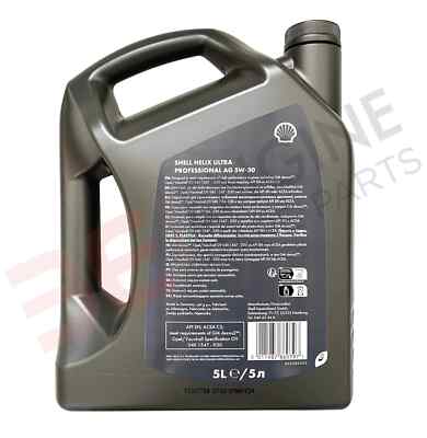 Original Shell Engine Oil Helix Ultra 5W-30 Professional AG, ACEA