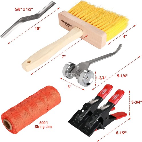 Complete 12PC Masonry Hand Tool Set with Trowels and Heavy-Duty Tool Bag - Picture 5 of 9