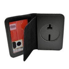 Round Badge US Deputy Marshal Police Badge Case ID Holder Leather Perfect Fit