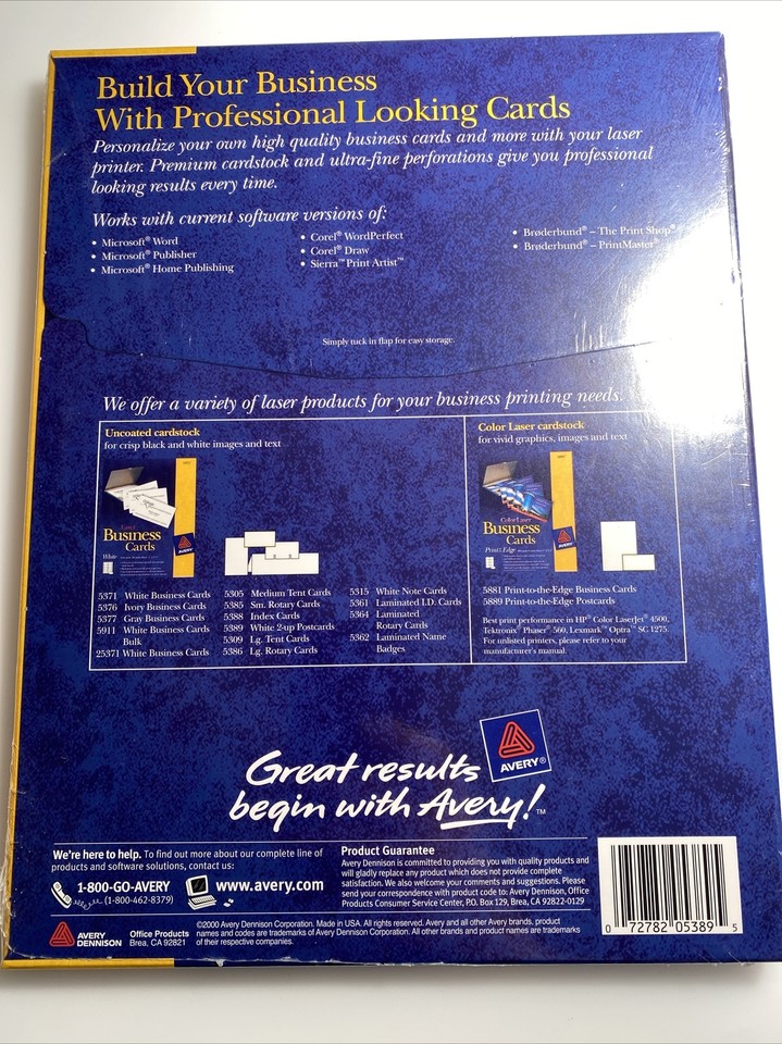 Avery 5389 postcards laser 4 x 6 matte 100 cards heavyweight zat ebay