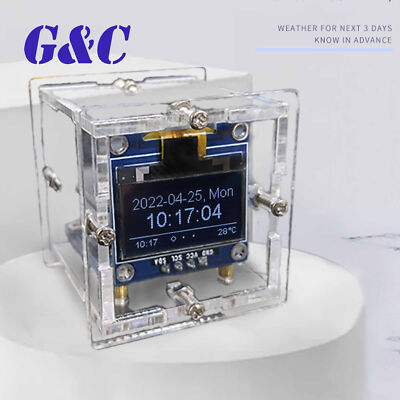 ESP8266 diy kit mini clock OLED display wifi connect (no weather display)