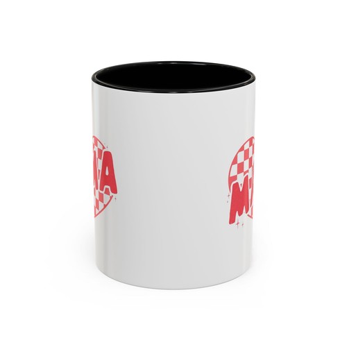 MAMA Checkered Heart Accent Color Coffee Mug (11, 15oz) - Picture 6 of 65