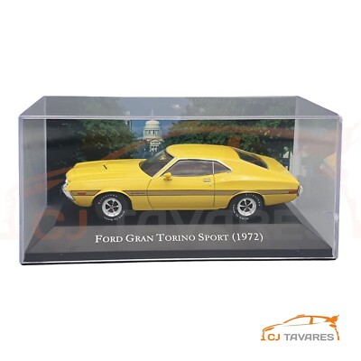 アメリカカーコレクションの1/43スケール Ford GranTorino 1972 FORD USA GRAN TORINO SPORT RED 1:43 SCALE BY IXO MODELS