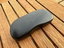 Ray-Ban Hard Case Black Genuine Clamshell Leatherette Glasses/Sunglasses W/Cloth