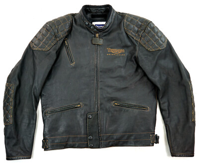 TRIUMPH Rockers Revenge Biker Motorrad Lederjacke 56 XL