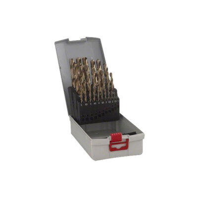 Bosch 2608587018 HSS-CO DIN 338 Wire Twist Tip Set 1 to 13mm 25-Piece