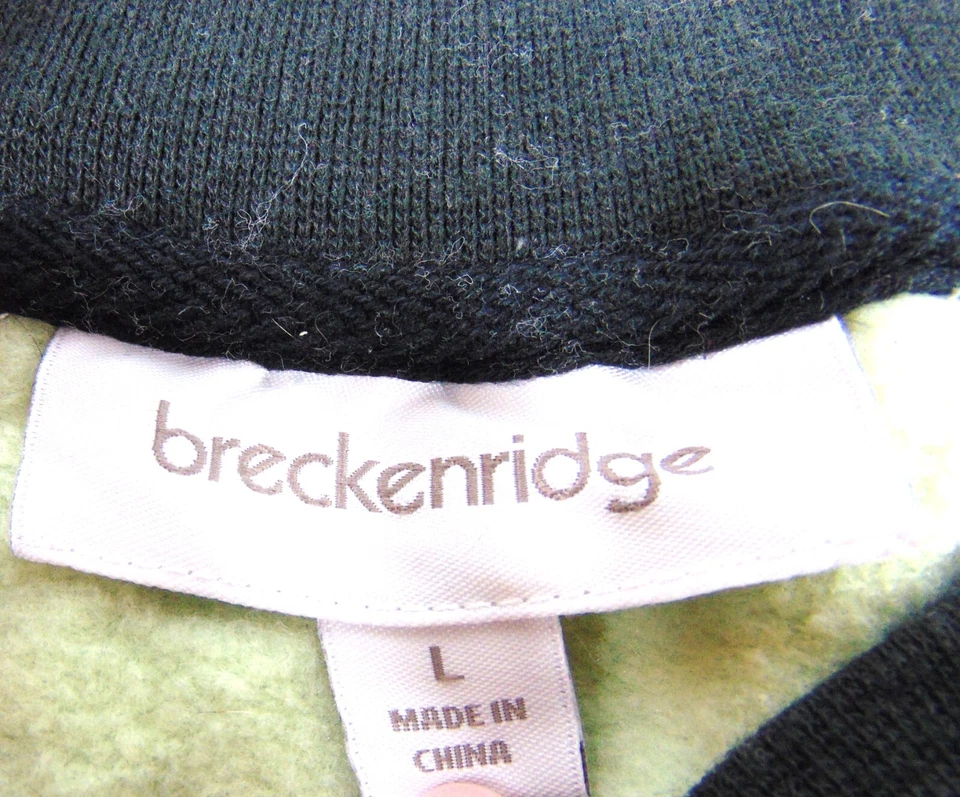 Sudadera Breckenridge Jumper Bordada Pájaros Verde | Talla L/Grande Foto 4 de 4