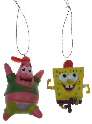 Spongebob Squarepants Ornaments Patrick Running Santa Hat