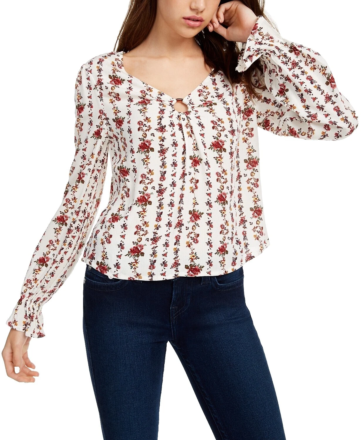 Business Juniors Floral Tops for Women