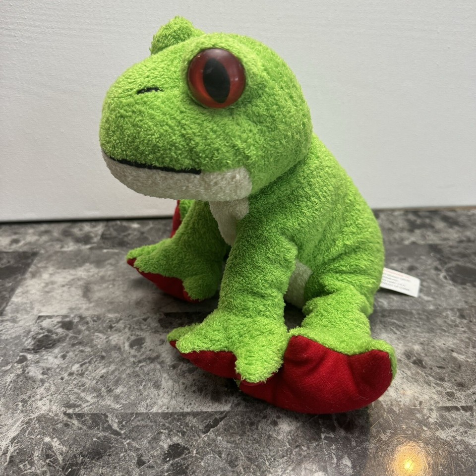 K&M Wild Republic RED GREEN POISON DART FROG PLUSH STUFFED ANIMAL 8