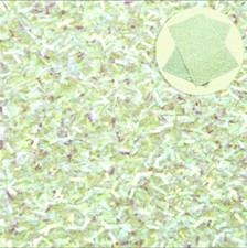 Tinsel Glitter Bright Green FAUX LEATHER SHEET 8.75" x12" Iridescent Easter Gras