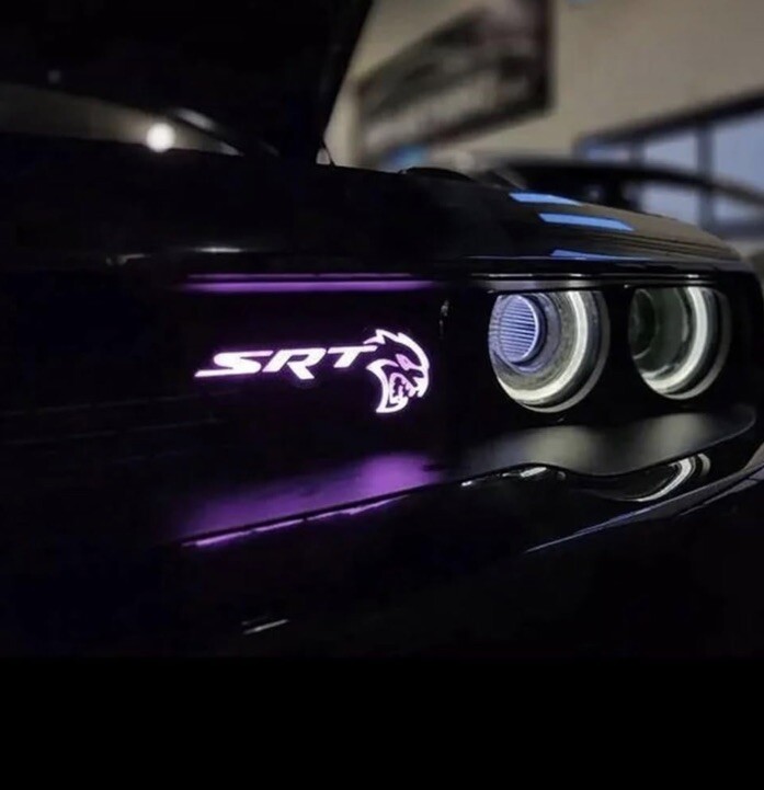 Illuminated LED Light Up Front Grille Emblem Badge for SRT CAT 6.2L