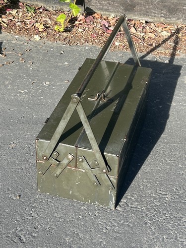 VTG Original 30’s Snap-On Auto Travel Master Handikit Folding Cantilever Toolbox - Picture 8 of 20