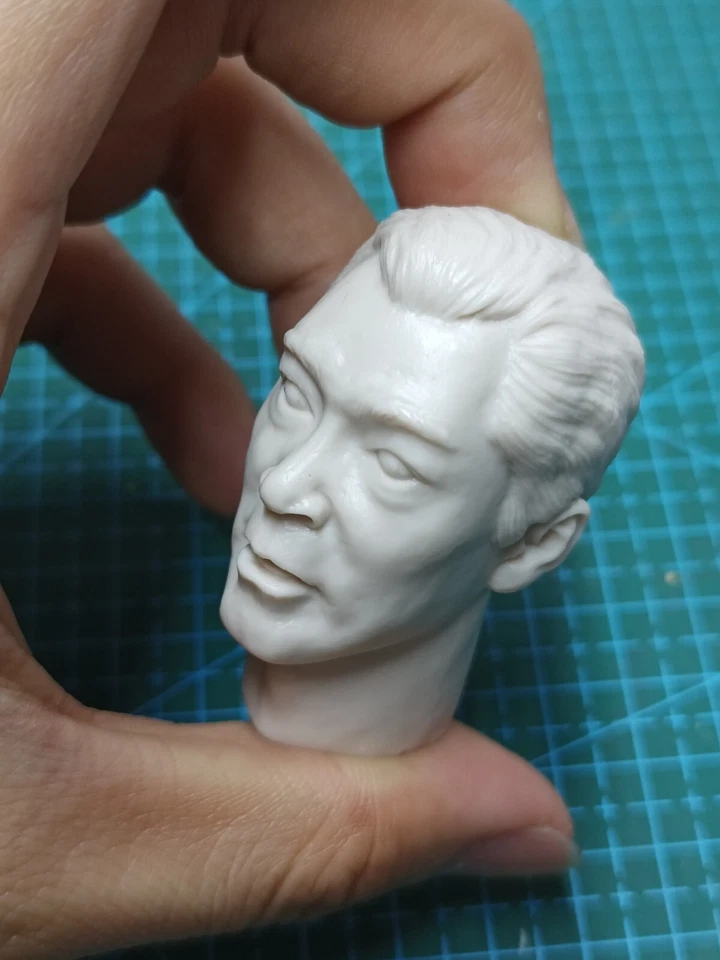 1/6 1/12 1/18 David TSUI Head Sculpt Carved For Male Action Figure Body Toys - Image 4 of 4