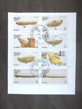 1977 Oman OM 1977-14 Zeppeline Luftfahrt Kleinbogen gestempelt Nichtamtl. Marken