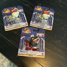 LOT OF 3 Jurassic World 2022 Dominion Uncaged Wild Pop Ups 3" Dinosaurs NEW