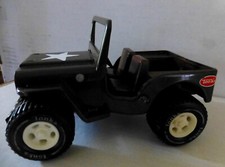 VINTAGE TONKA PRESSED METAL ARMY MILITARY JEEP 6 INCHES IN LENGTH