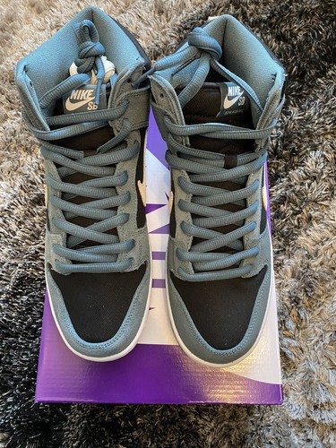 Nike SB Dunk High Pro Mineral Slate / Sail - Black - White / Size 9UK/44EU/10US - Picture 3 of 6