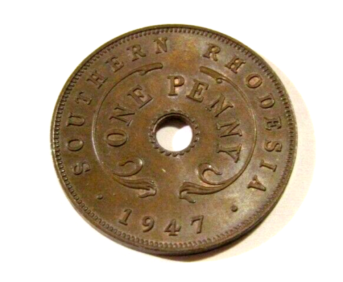 Southern Rhodesia 1947 1 Penny Coin