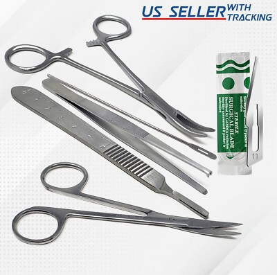 5 Pcs Wound Debridement Pack W/FREE Scalpel Blades Podiatry Surgical Instruments