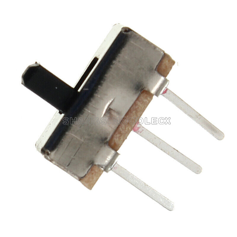 Uxcell 2-Pack 6mm Vertical Slide Switch – SPDT 2 Position 3 Terminal Latching Toggle For PCB & Panel Projects