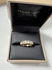 Fraser Hart 18K Gold & Natural Diamond Eternity Band 0.75CT ring size K 