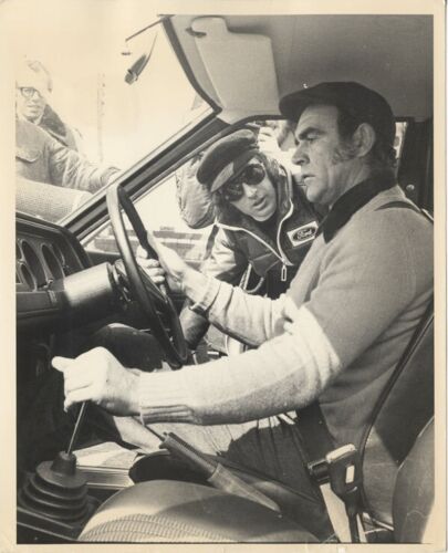 Sean Connery Formel 1 Rennfahrer Jackie Stewart Double Weight orig Foto