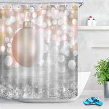Pearl Smooth Waterproof Bathroom Polyester Shower Curtain Liner Water Resistant