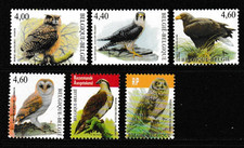 Belgium 2002 Bird Defs High Values UM Cat  £100+