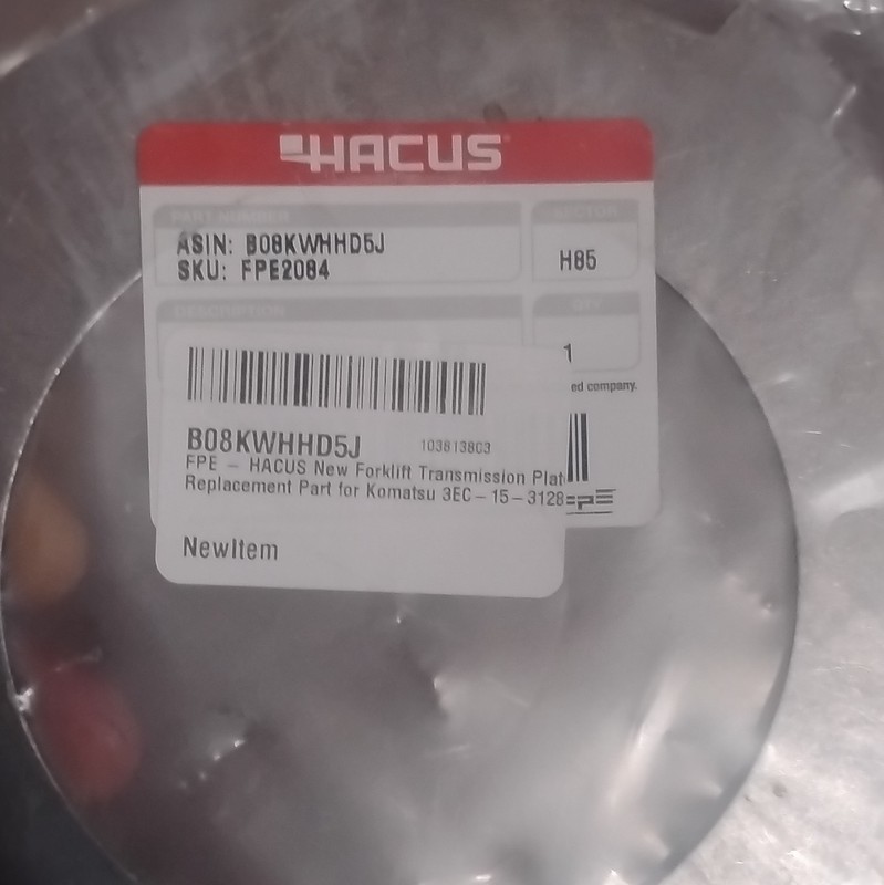 HACUS Transmission Plate for Komatsu Forklift 3EC-15-31280 MPN FPE2084