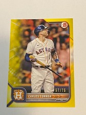 Carlos Correa 2022 Bowman #3, 57/75 Astros