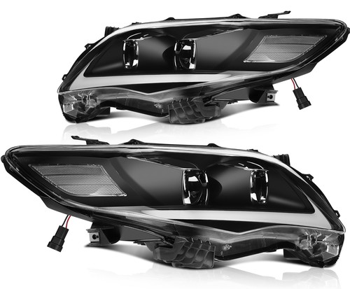 Pair Headlight Assembly Fit for Toyota for Corolla 1.8L 2011 2012 2013