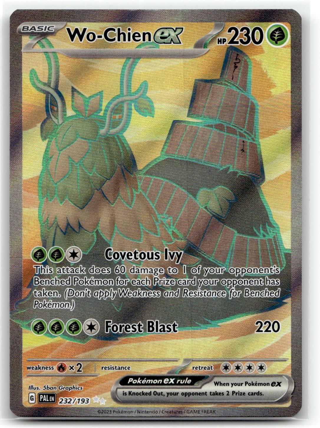 Wo-Chien ex 232/193 Ultra Rare Paldea Evolved Pokemon NM/M