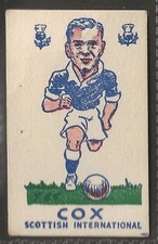 S&B PRODUCTS-TORRY GILLICKS FOOTBALL 1948 (BLACK BACK)-#47- RANGERS - COX 