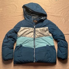 Pacific Trail Puffer Jacket Youth Medium 10-12 Insulated Warm Snow Jacket Blue