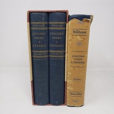Lincoln Finds A General Kenneth P. Williams 3 Volume Set 1st Print 1949-1952 HC