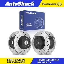 Front Rear Drilled Slotted Brake Rotors for Chevy Silverado 1500 GMC Yukon