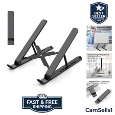 Laptop Stand for Desk, Adjustable Laptop Riser ABS Silicone Foldable Portable...