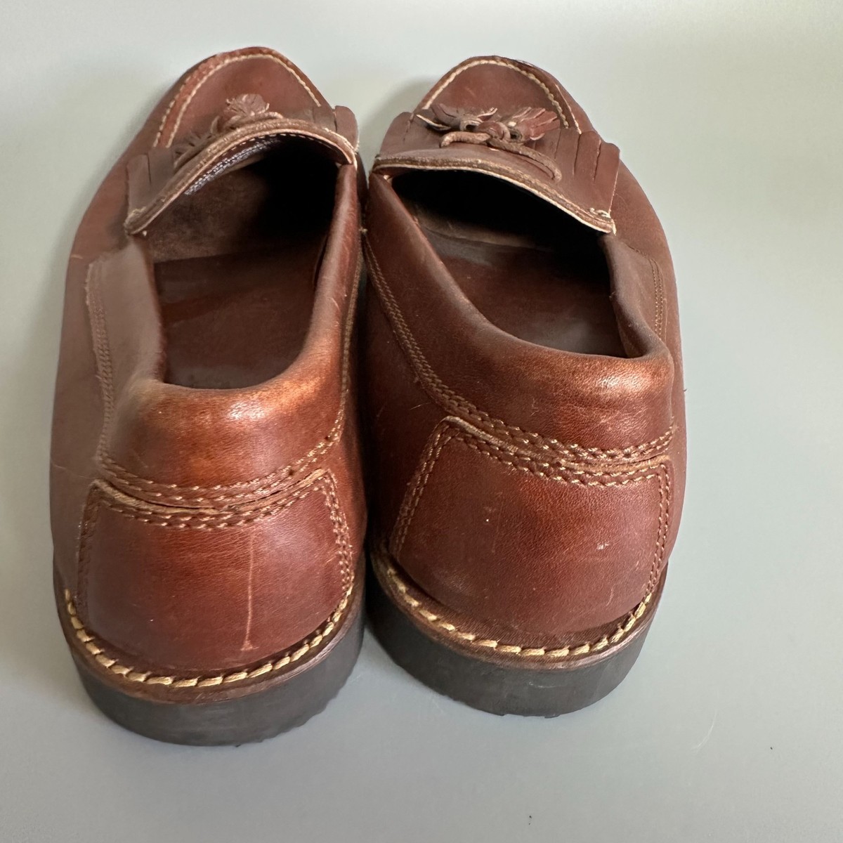 Polo by Ralph Lauren Tan Leather Tassel Kiltie Loafers Crockett & Jones × Polo Ralph Lauren × Vintage Kiltie  main image 2